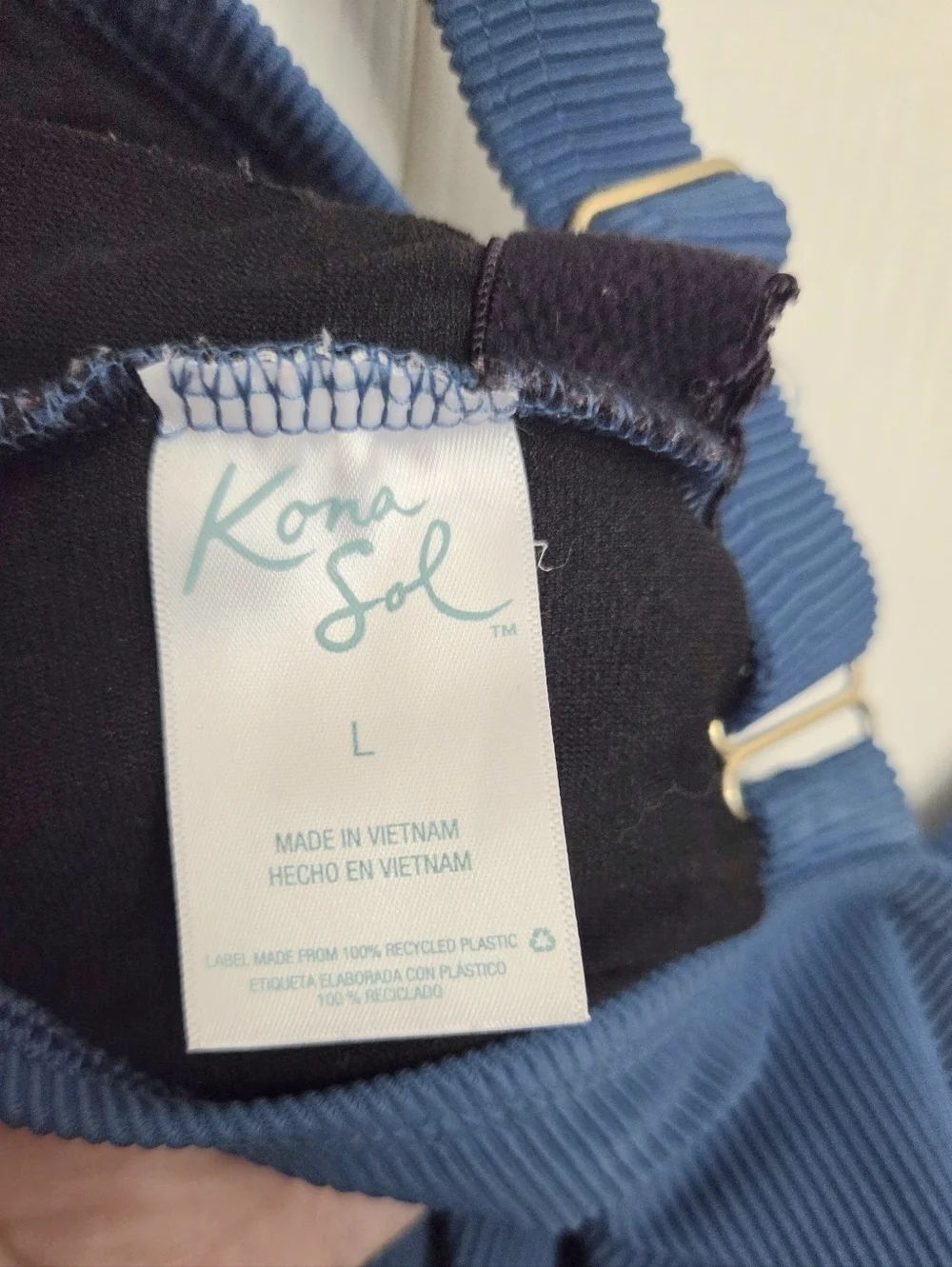 Kona Sol Teal Zip-Front Ribbed One-Piece Swimsuit